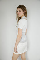 Halter-Neck Argyle Wool Vest