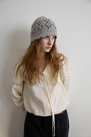 Scallop Punched Knit Beanie