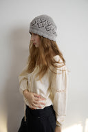 Scallop Punched Knit Beanie