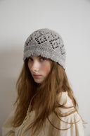 Scallop Punched Knit Beanie