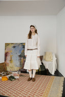 [予約販売/2月中旬入荷] Lace Pintuck Shirt Blouse