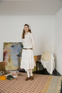 [予約販売/2月中旬入荷] Lace Pintuck Shirt Blouse