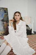 [予約販売/2月中旬入荷] Lace Pintuck Shirt Blouse