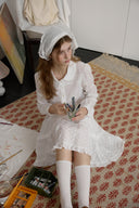 [予約販売/2月中旬入荷] Lace Pintuck Shirt Blouse