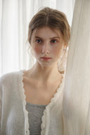 Haila Scallop Layered Cardigan