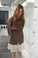 Blanche Layered Oversized Cotton Shirt