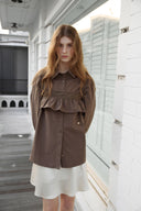 Blanche Layered Oversized Cotton Shirt