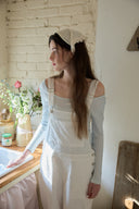 [LETTER FROM MOON × dasique] Letters Two-Way Slim T-Shirt