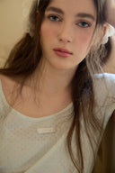 [LETTER FROM MOON × dasique] Letters Two-Way Slim T-Shirt