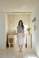 [LETTER FROM MOON × dasique] Cottage Patchwork Midi Skirt