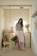 [LETTER FROM MOON × dasique] Cottage Patchwork Midi Skirt