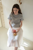 [LETTER FROM MOON × dasique] Cottage Patchwork Midi Skirt