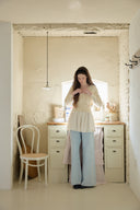 [予約販売/5月上旬入荷] [LETTER FROM MOON × dasique] V-Neck Scallop Cardigan