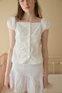 [LETTER FROM MOON × dasique] Rosie Lace Blouse