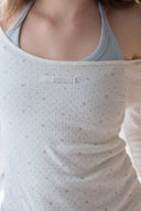 [LETTER FROM MOON × dasique] Letters Two-Way Slim T-Shirt