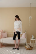 [LETTER FROM MOON × dasique] Pony Patchwork Long-Sleeve T-Shirt