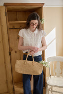 [LETTER FROM MOON × dasique] Shirred Volume Shirt Blouse
