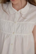 [LETTER FROM MOON × dasique] Shirred Volume Shirt Blouse