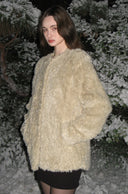 Mer Non-Collar Fur Jacket
