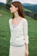 [予約販売/8月下旬入庫予定] Overlap Lace V-Neck Set