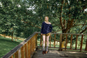 [予約販売/8月下旬入庫予定] Duet Lace Layered One-Shoulder Sweatshirt