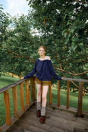 [予約販売/8月下旬入庫予定] Duet Lace Layered One-Shoulder Sweatshirt
