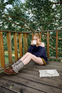 [予約販売/8月下旬入庫予定] Handmade Scallop Wool Leg Warmers