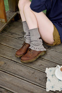 [予約販売/8月下旬入庫予定] Handmade Scallop Wool Leg Warmers