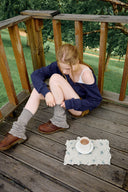 [予約販売/8月下旬入庫予定] Handmade Scallop Wool Leg Warmers