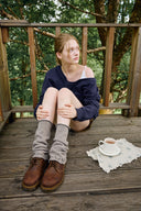 [予約販売/8月下旬入庫予定] Handmade Scallop Wool Leg Warmers