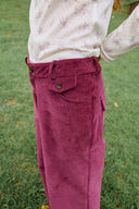 [予約販売/8月下旬入庫予定] Offset Button Corduroy Pants