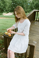 [予約販売/8月下旬入庫予定] Hazel Frill Half Blouse