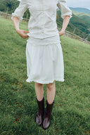 [予約販売/8月下旬入庫予定] Memory Frill Midi Skirt