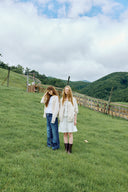 [予約販売/8月下旬入庫予定] Floral Embroidered Pintuck Blouse