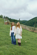 [予約販売/8月下旬入庫予定] Floral Embroidered Pintuck Blouse