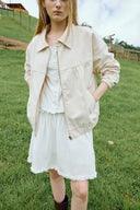 [予約販売/8月下旬入庫予定] Dope Shirring Cotton Bomber Jacket