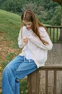 [予約販売/8月下旬入庫予定] Pof Lace Wool Cardigan