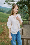 [予約販売/8月下旬入庫予定] Pof Lace Wool Cardigan