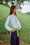 [予約販売/8月下旬入庫予定] Amélie Ruffle Lace Blouse