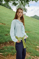 [予約販売/8月下旬入庫予定] Amélie Ruffle Lace Blouse