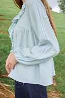 [予約販売/8月下旬入庫予定] Amélie Ruffle Lace Blouse