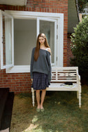 [予約販売/8月下旬入庫予定] Duet Lace Layered One-Shoulder Sweatshirt