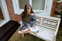 [予約販売/8月下旬入庫予定] Duet Lace Layered One-Shoulder Sweatshirt