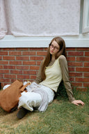[予約販売/8月下旬入庫予定] Mellow Frill Layered T-Shirt