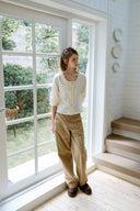 [予約販売/8月下旬入庫予定] Hazel Frill Half Blouse