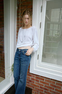 [予約販売/8月下旬入庫予定] Softy Boat Neck Banded T-shirt