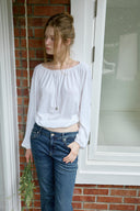 [予約販売/8月下旬入庫予定] Softy Boat Neck Banded T-shirt