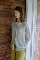[予約販売/8月下旬入庫予定] Pof Lace Wool Cardigan