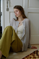 [予約販売/8月下旬入庫予定] Pof Lace Wool Cardigan