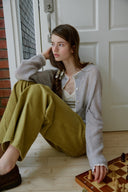 [予約販売/8月下旬入庫予定] Pof Lace Wool Cardigan